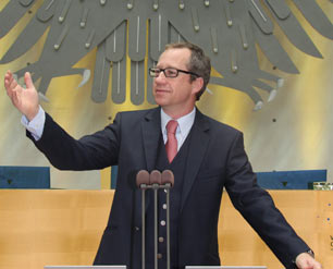 Redner auf einer Gesellschafterversammlungen